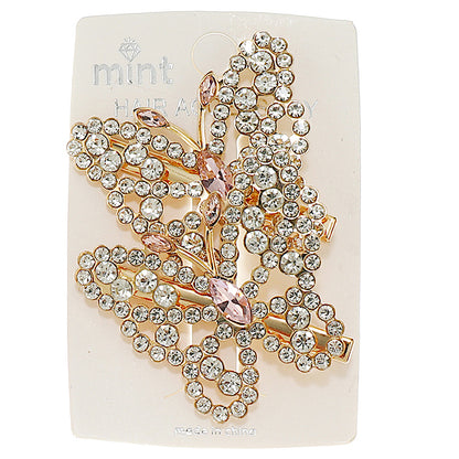 JH45092 - Crystal Butterfly Hair Clips