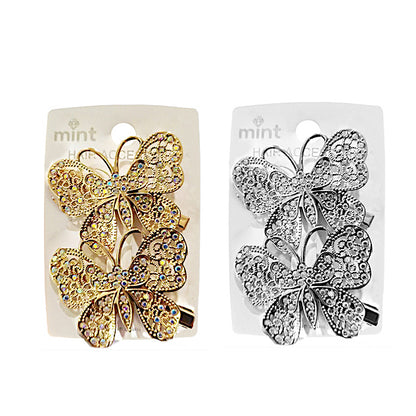 JH45635 - Filigree Butterfly Hair Clips