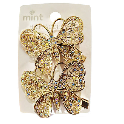 JH45635 - Filigree Butterfly Hair Clips