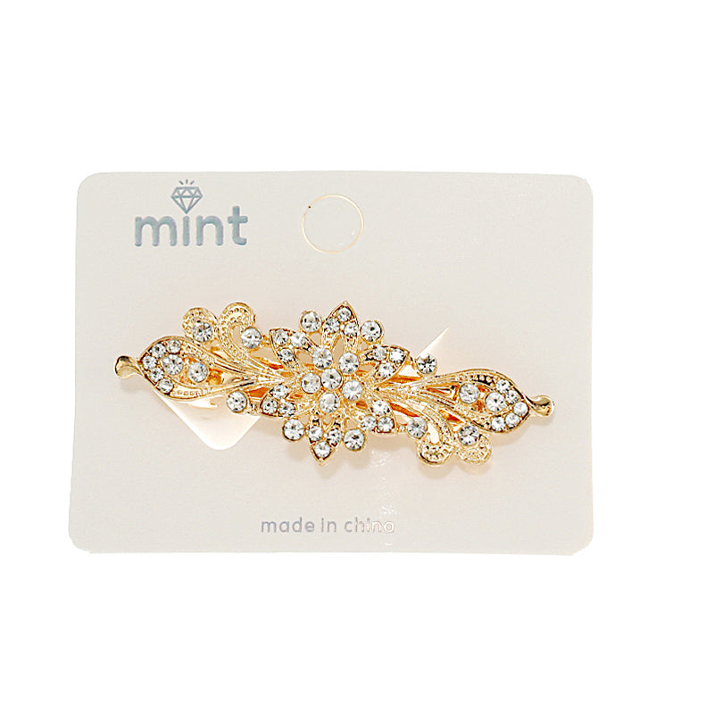 JH46503 - Rhinestone Flower Hair Clip