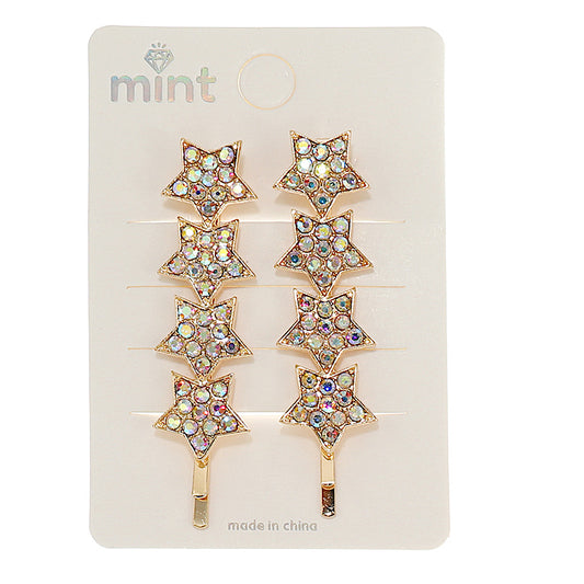 JH46508 - Rhinestone Star Hair Pins