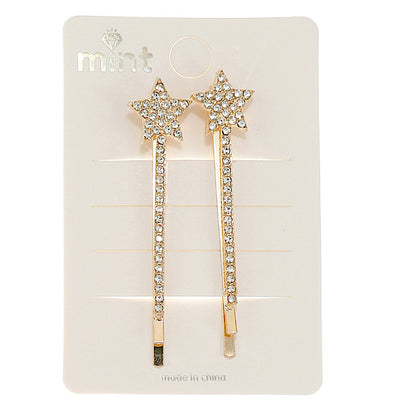 JH46510 - Rhinestone Star Hair Pins