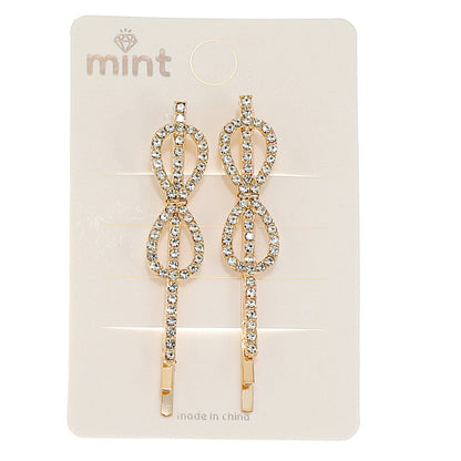 JH46515 - Rhinestone Infinity Hair Pins