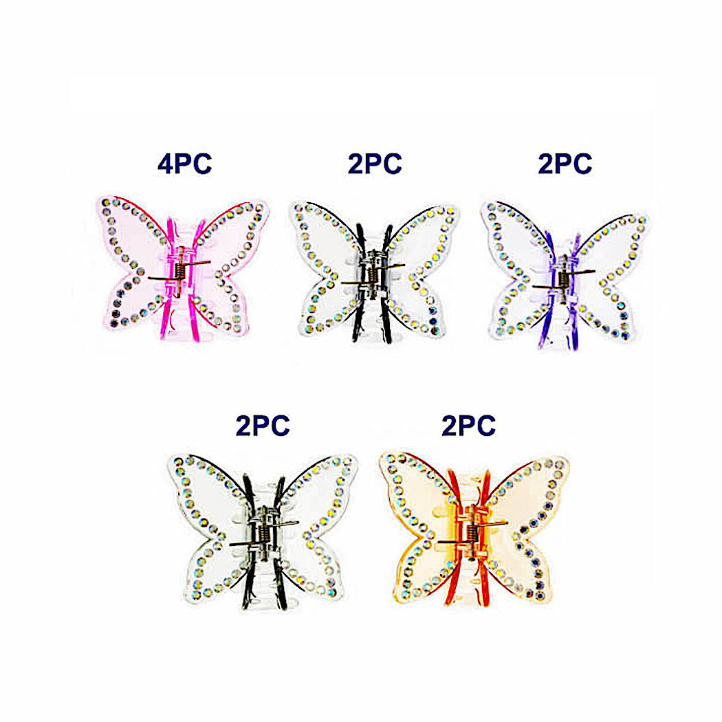 JH46540 - Translucent Butterfly Claw Clip