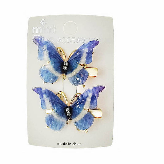 JH46587 - Chiffon Butterfly Hair Clips