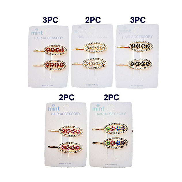 JH46825 - Flower Accent Hair Pins