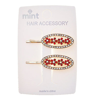 JH46825 - Flower Accent Hair Pins