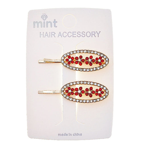 JH46825 - Flower Accent Hair Pins