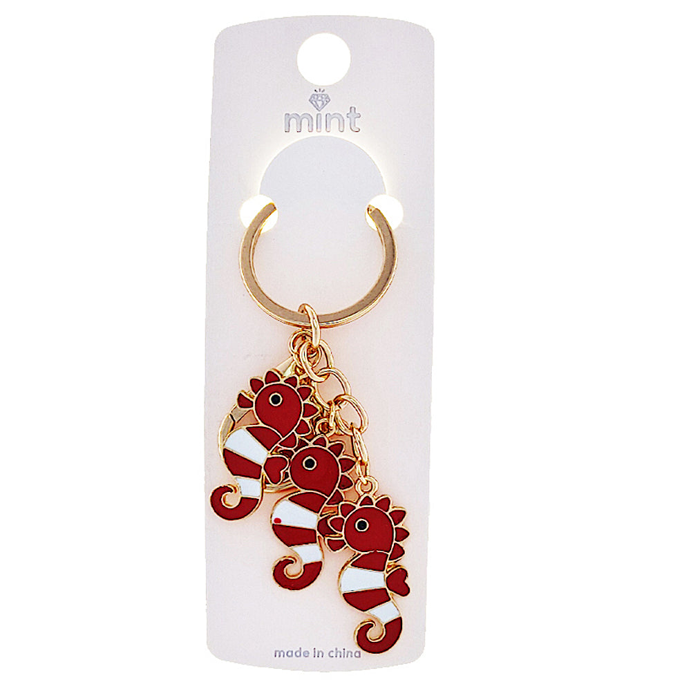 JK48187 - Enamel Seahorse Keychain