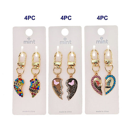 JK48287 - Best Friend Matching Heart Keychain
