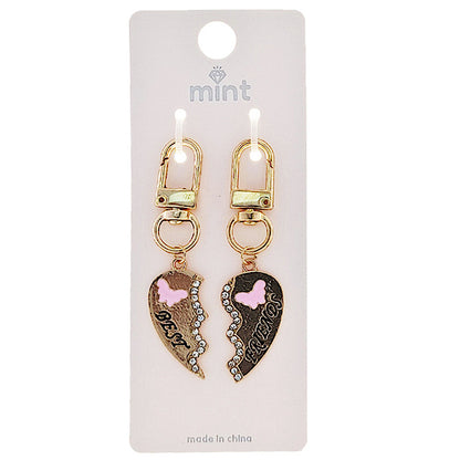 JK48287 - Best Friend Matching Heart Keychain