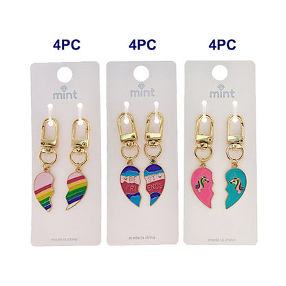 JK48292 - Best Friend Matching Heart Keychains