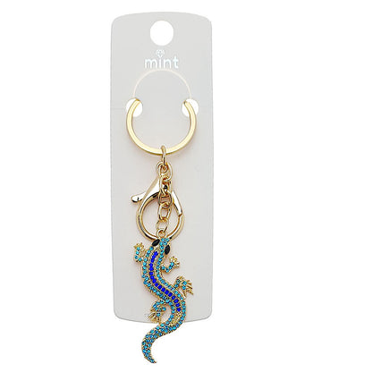 JK48667 - Rhinestone Gecko Keychain