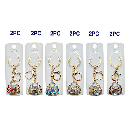 JK48669 - Rhinestone Mini Purse Keychain
