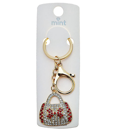 JK48669 - Rhinestone Mini Purse Keychain
