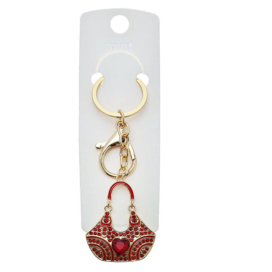 JK48670 - Rhinestone Mini Purse Keychain