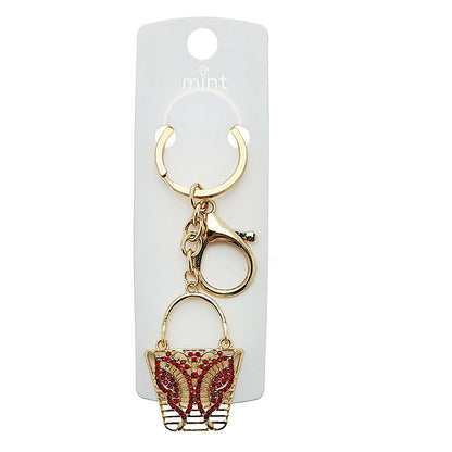 JK48673 - Rhinestone Mini Purse Keychain