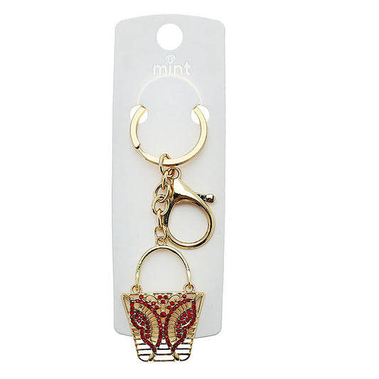 JK48673 - Rhinestone Mini Purse Keychain
