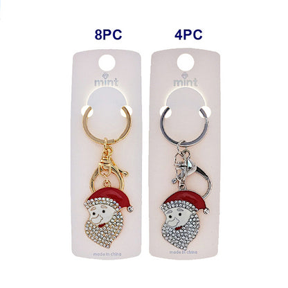 JK48706 - Christmas Santa Face Keychain