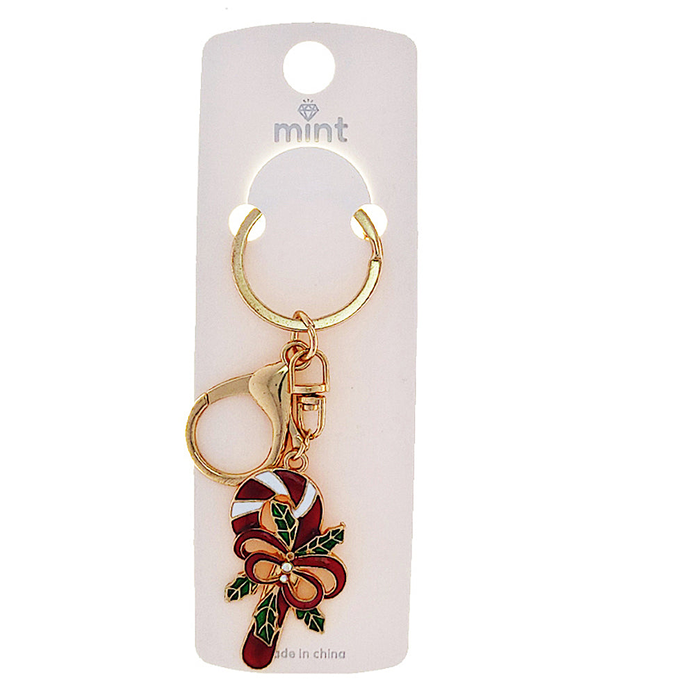 JK48712 - Christmas Candy Cane Keychain