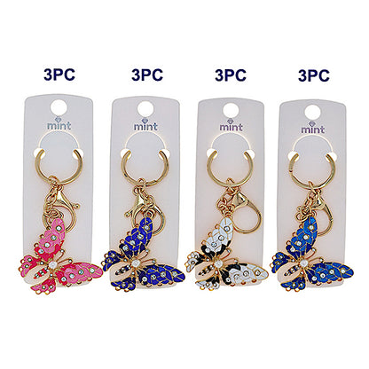 JK48739 - Enamel Butterfly Keychain