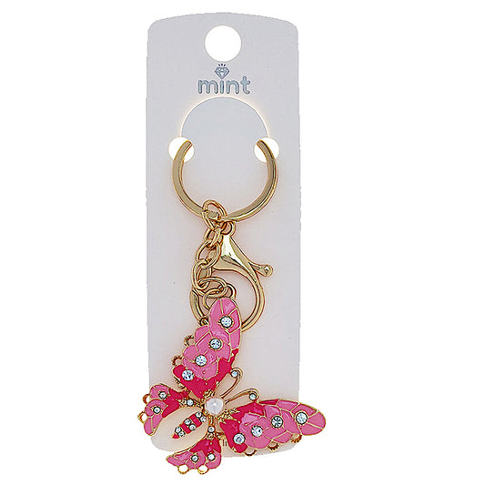 JK48739 - Enamel Butterfly Keychain