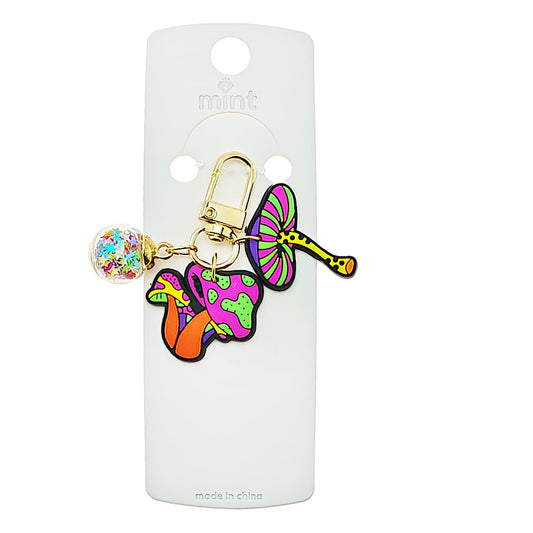 JK48894 - Psychedelic Mushroom Keychain