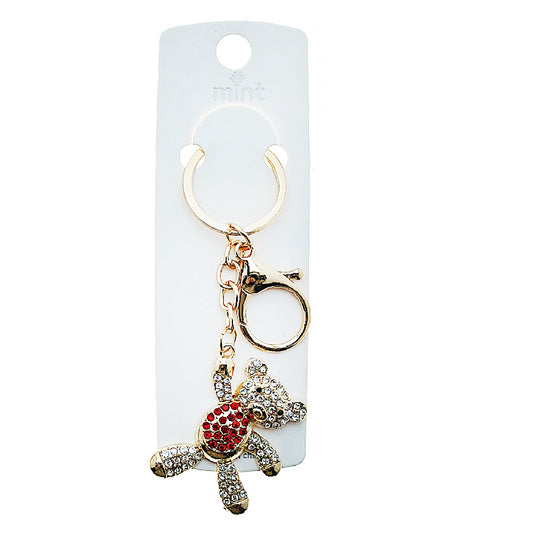 JK48948 - Rhinestone Teddy Bear Keychain