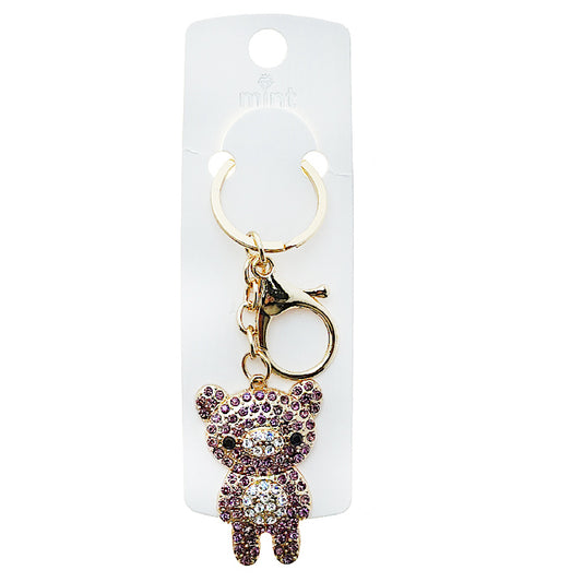JK48959 - Rhinestone Teddy Bear Keychain