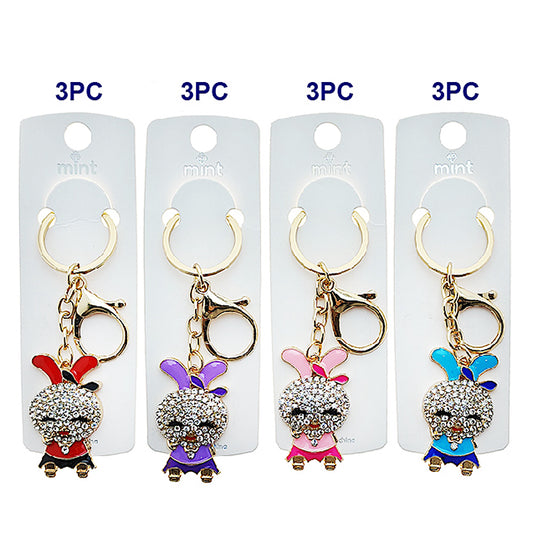 JK48966 - Enamel Rabbit Keychain
