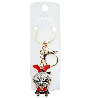 JK48966 - Enamel Rabbit Keychain
