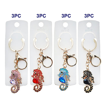 JK48968 - Rhinestone Seahorse Keychain