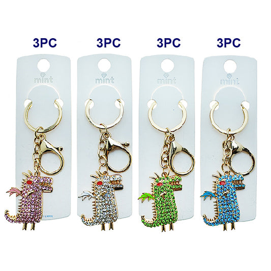 JK48971 - Rhinestone Dragon Keychain