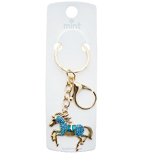 JK48981 - Rhinestone Horse Keychain
