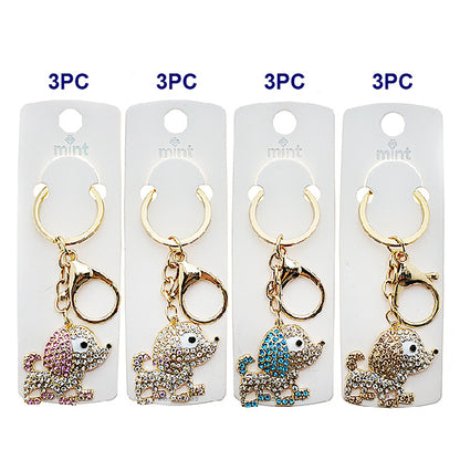 JK48992 - Rhinestone Dog Keychain