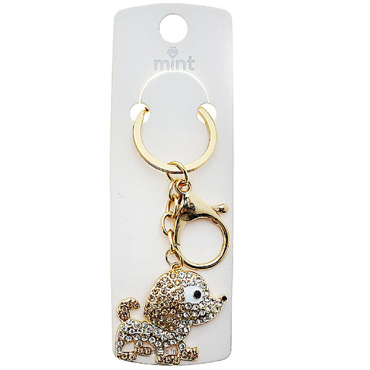 JK48992 - Rhinestone Dog Keychain