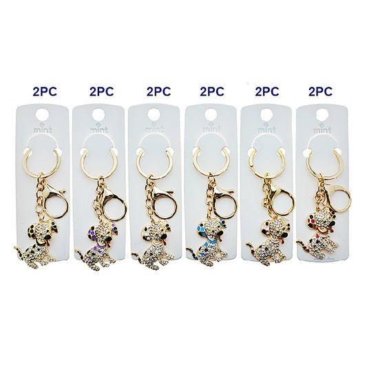 JK48993 - Rhinestone Dalmatian Keychain