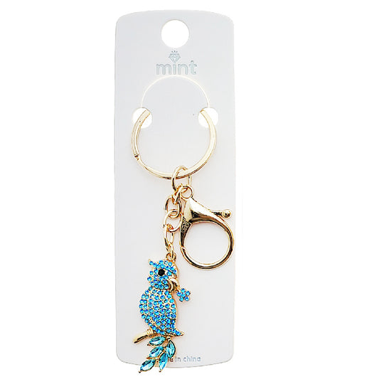 JK49023 - Rhinestone Cockatiel Keychain