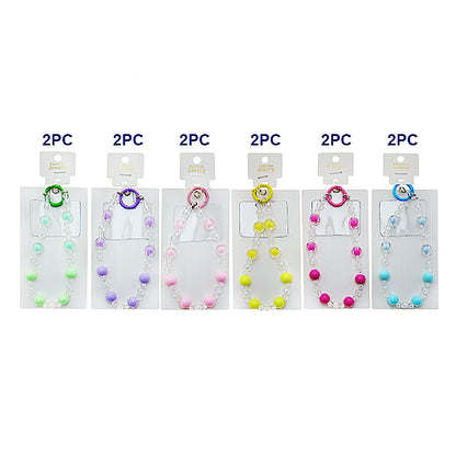 Handmade Beaded Phone Charm Strap Keychain