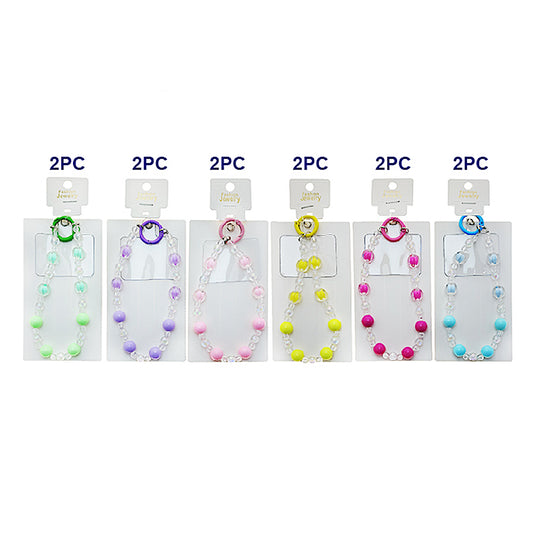 Handmade Beaded Phone Charm Strap Keychain