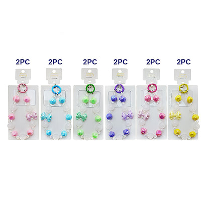 Handmade Bow Beaded Phone Charm Strap Keychain