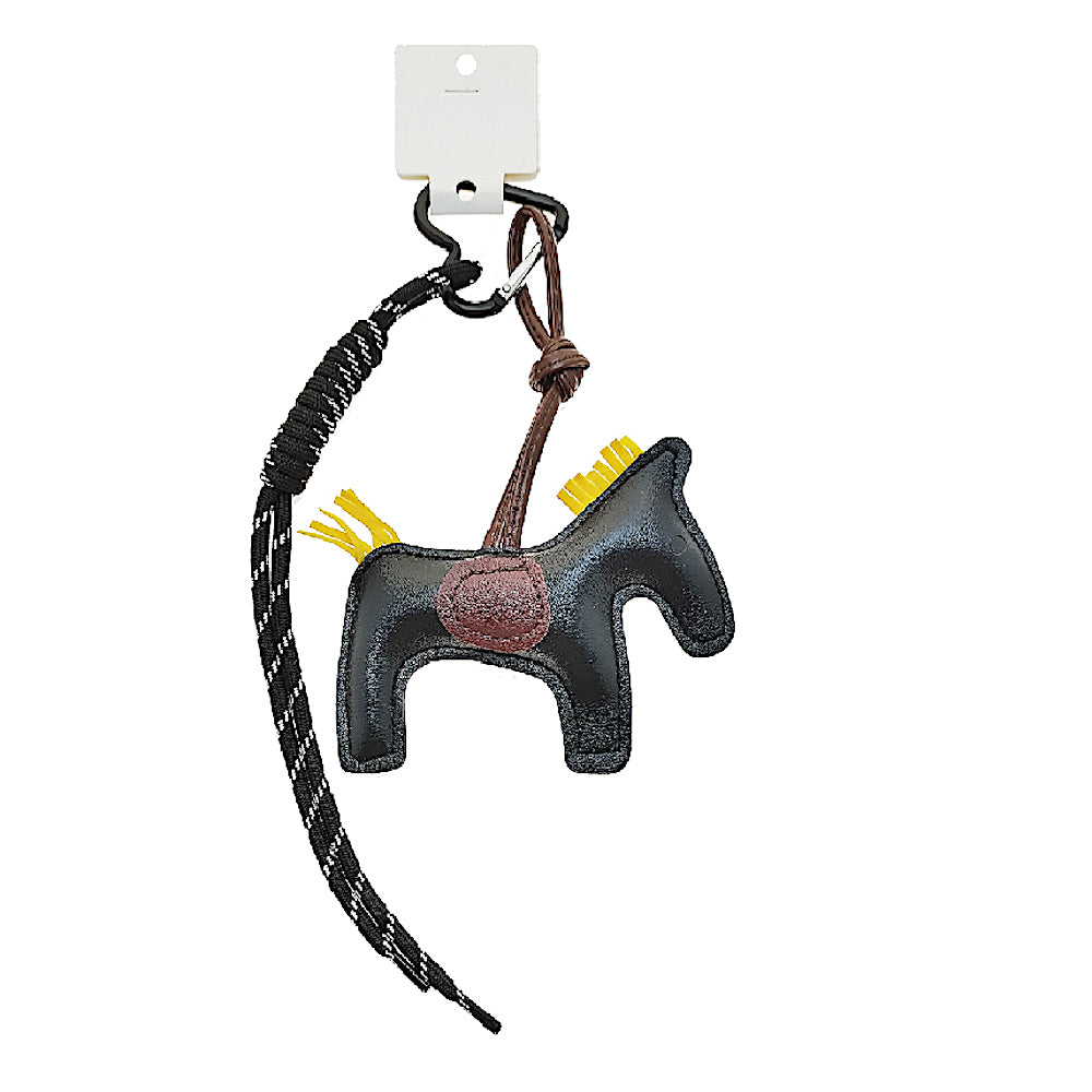 Leather Horse Braided Rope Keychain