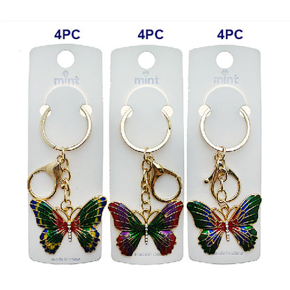 Enamel Ombré Butterfly Keychain