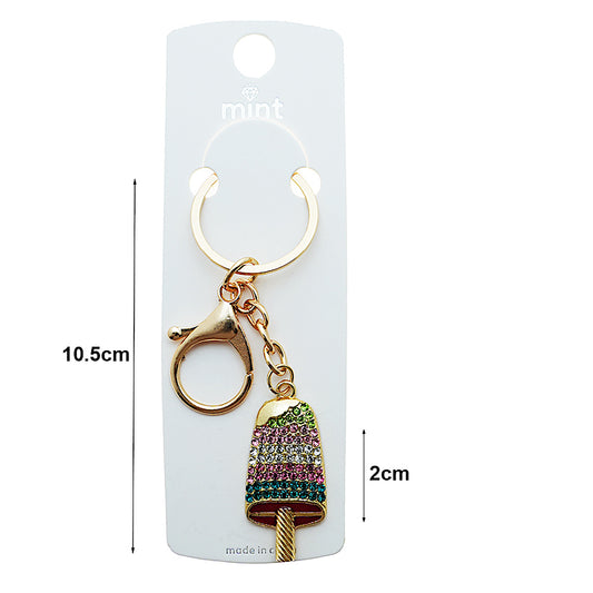 Rhinestone Popsicle Keychain