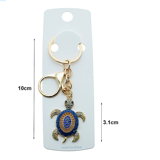 Rhinestone Sea Turtle Keychain