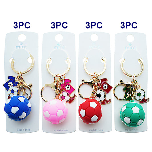 Soccer Ball Charm Keychain