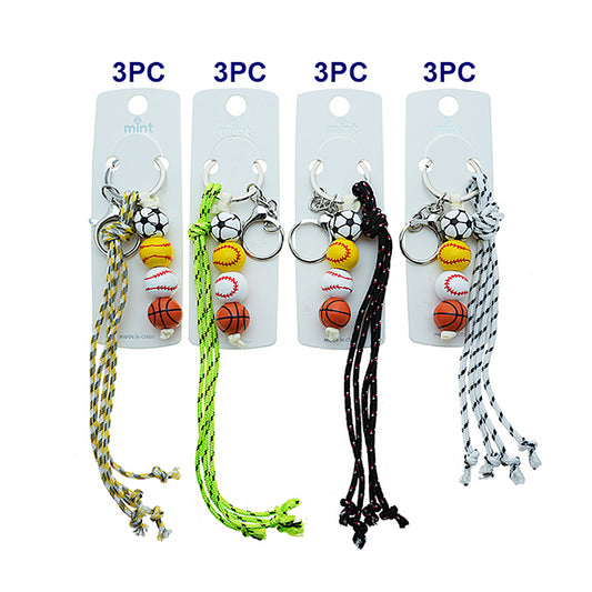 Mini Sports Balls Rope Keychain