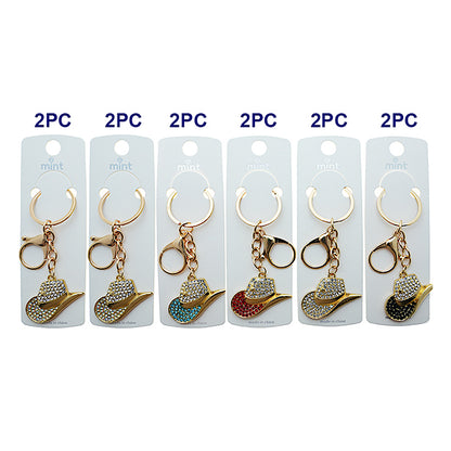 Rhinestone Western Cowboy Hat Keychain