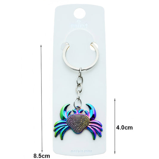 Iridescent Oil Slick Sea Life Keychain