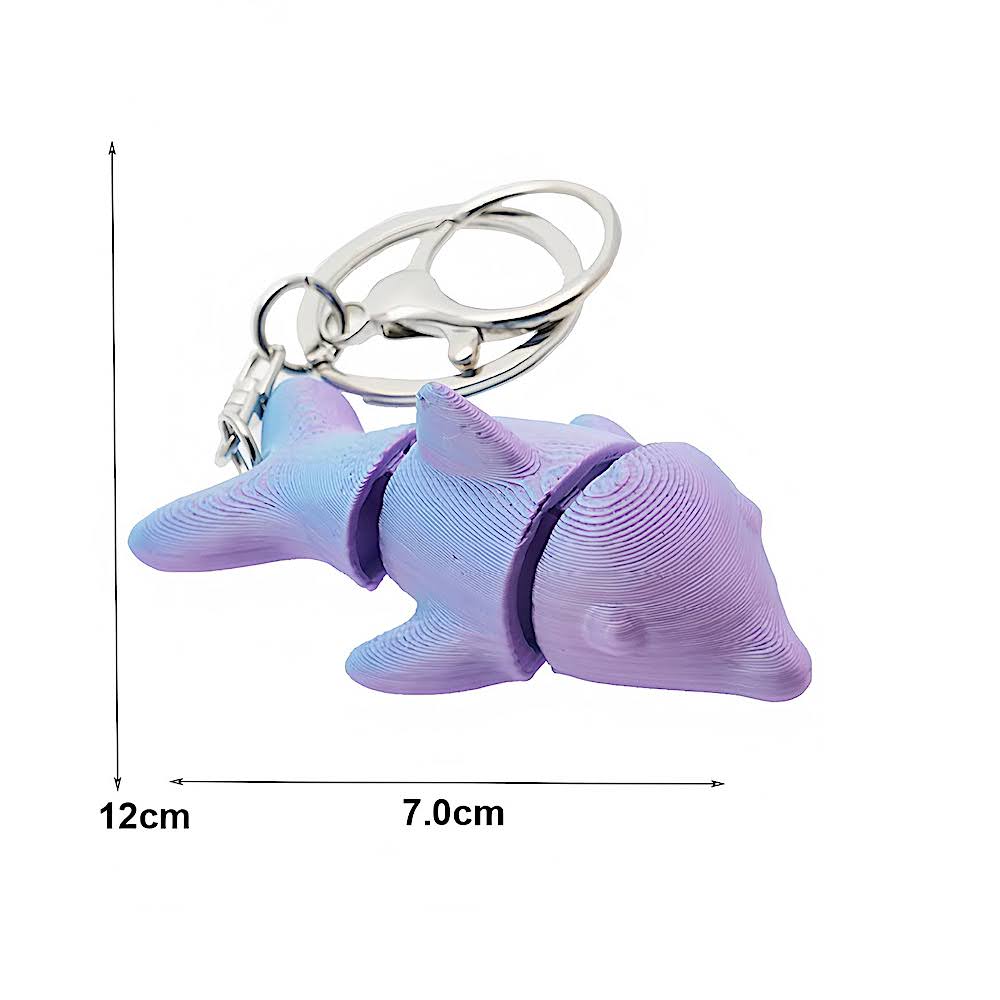 Fidget Sensory Dolphin Keychain